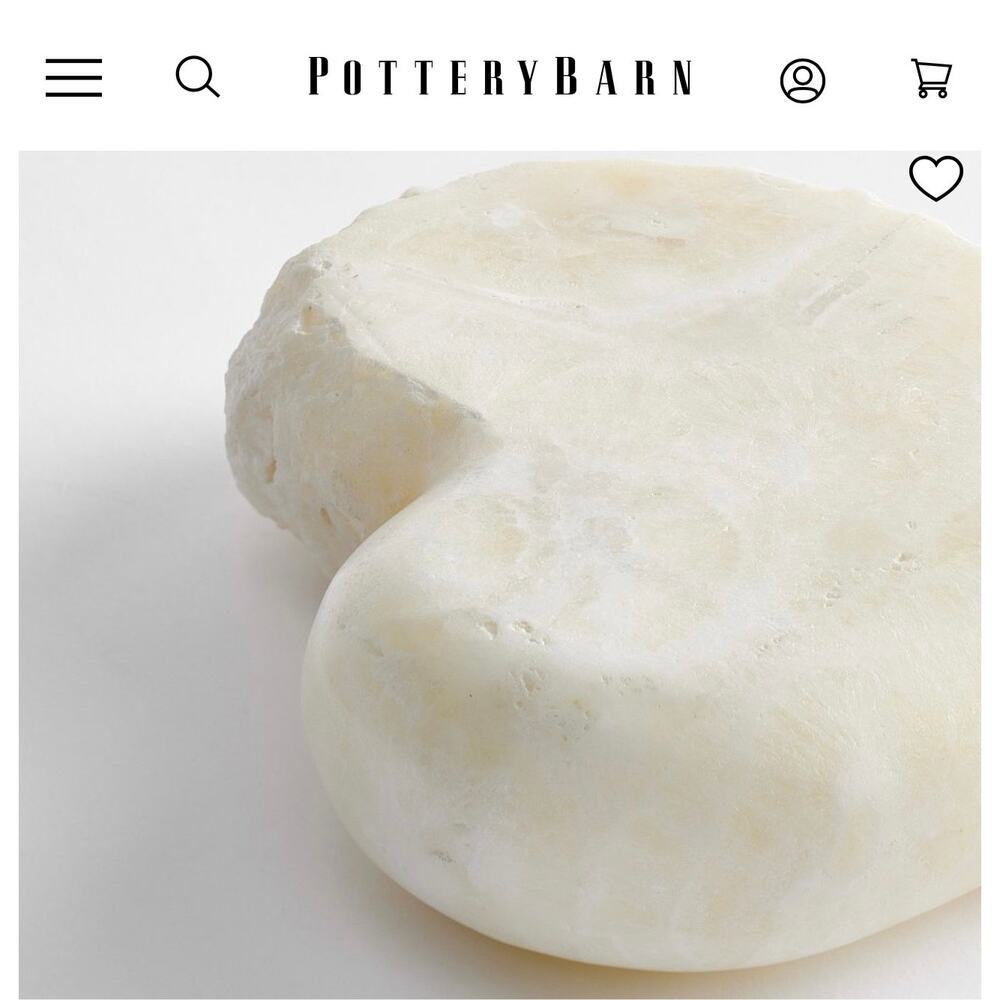 Pottery Barn Onyx heart object - Picture 2 of 7